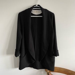 Aritzia Wilfred Black Chevalier Blazer Size 6
